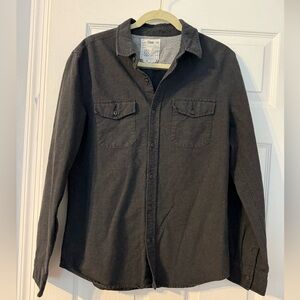 Men's 44mm Charcoal Button Up Shirt